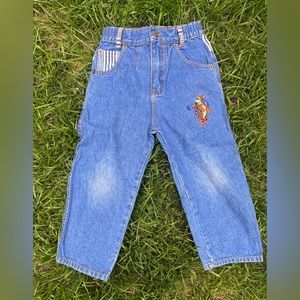 Vintage Toddler Winnie the Pooh Tigger Denim Jeans